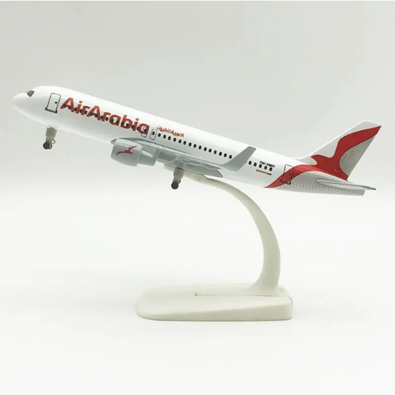 

Plane Miniature 20cm A320 Arabian Airlines 1/ 400 Model Planes Alloy Material Aviation Figures Decor Collection With Wheels Gift