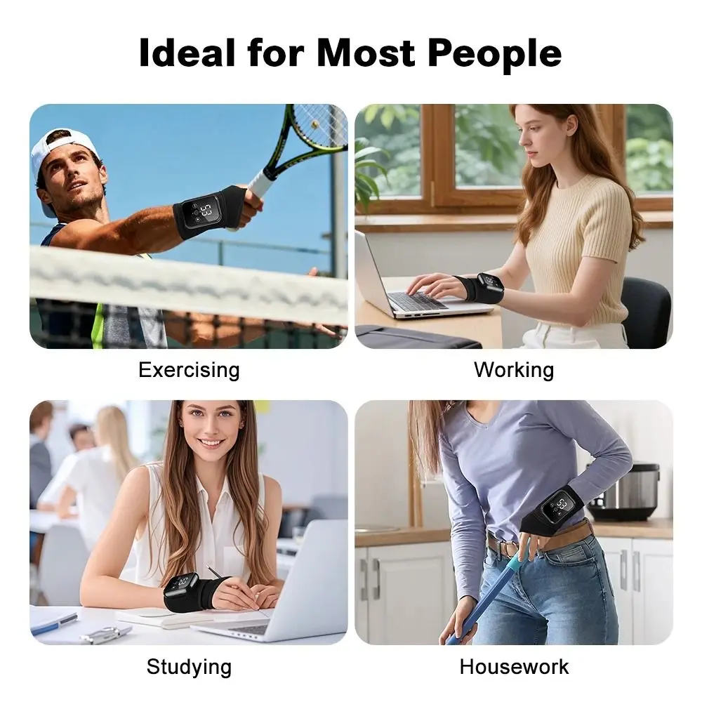 

Protective Electric Heating Wrist Guard Non-Slip Adjustable Wrist Support Belt Intelligent Timing Breathable