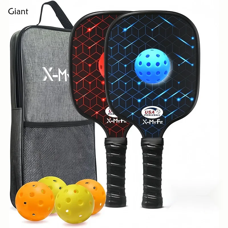 

Fiberglass Pickleballs Racquet Set Hot Selling Pickleball Paddle Outdoor Sports Rackets Made of Ultra Lightweight Fiber with