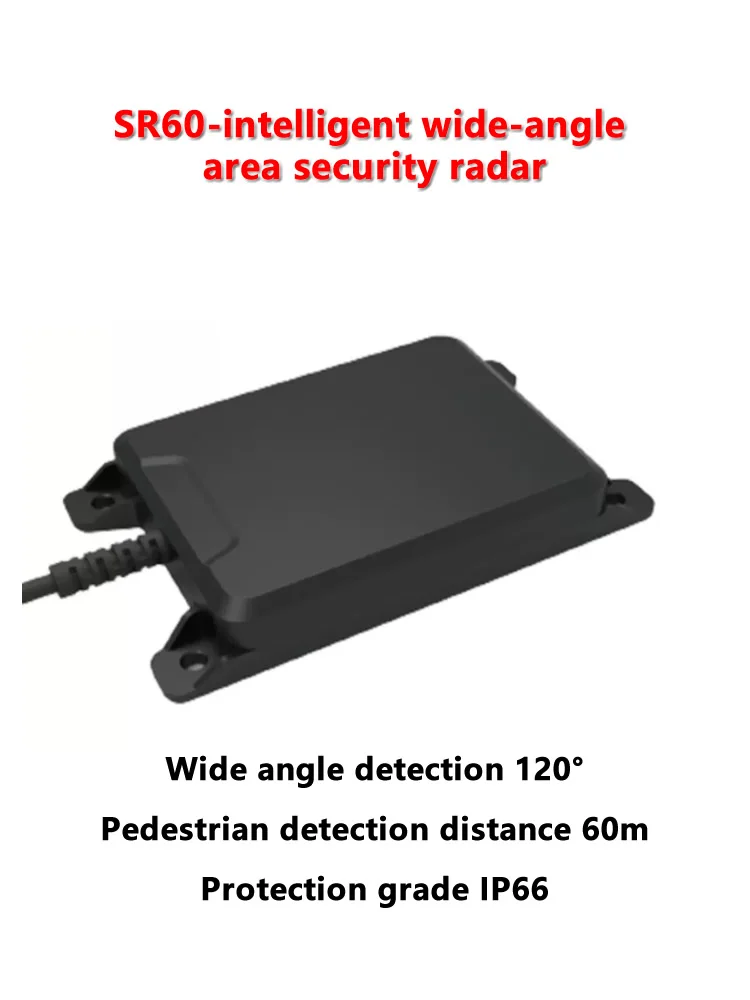 60GHz intelligenter industrieller Weitwinkel-Millimeter wellen radars ensor, Bereichs sicherheit, Reichweite, Geschwindigkeit messung, Winkel messung