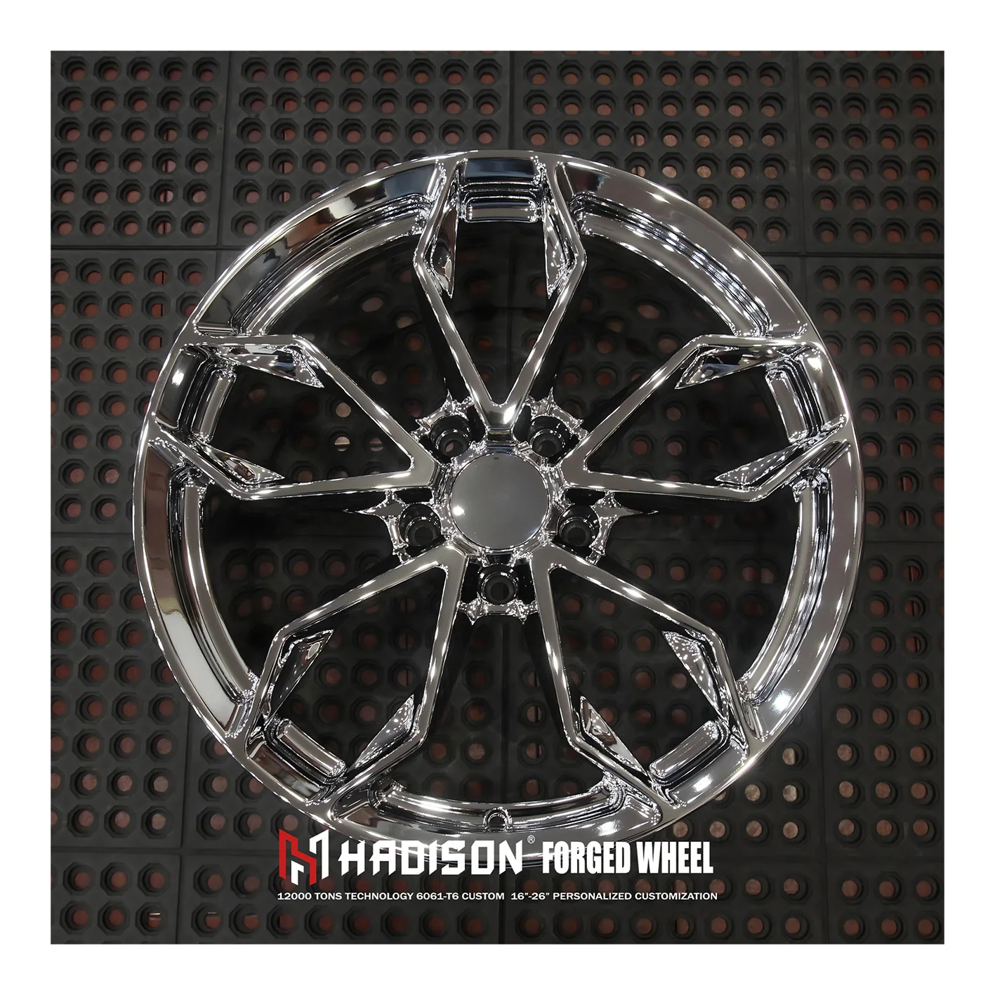 HADISON Custom High Polish Chrome Forged Alloy Wheels 18 19 20 21 Inch 5x114.3 Sport Luxury Rims for Maserati Ghibli M157