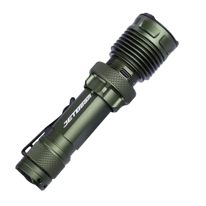 High Performance Tactical Flashlight 3700LM Rechargeable Torch by 21700 Battery for Hiking,Camping,Self Defense