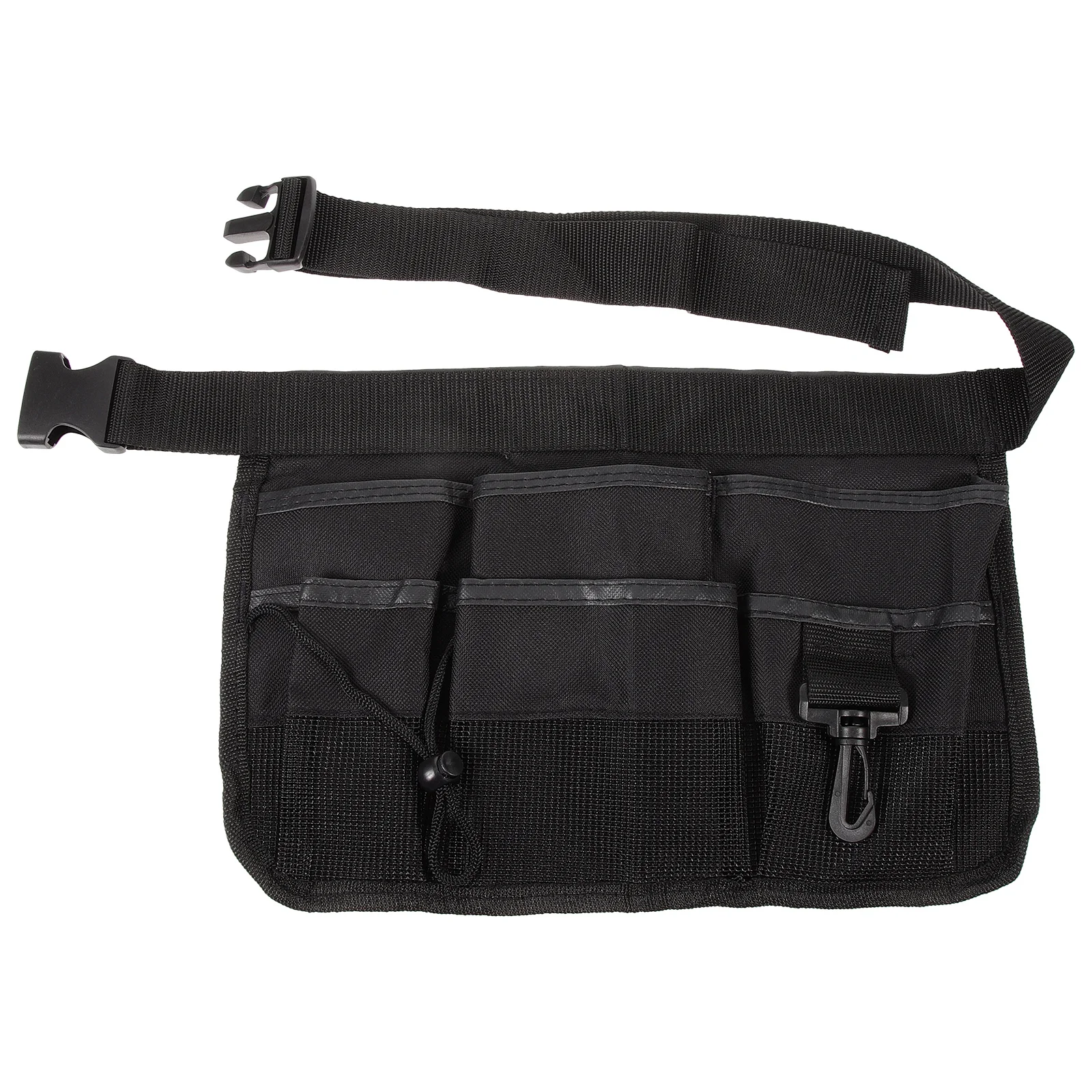 

Garden Tool Bag 600D Oxford Waterproof Multi-Pocket Waist Pouch for Hanging Gardening Tools Organizer Bucket Carry Belt Black