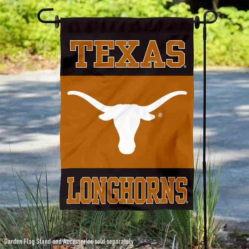 Texas Team Longhorns Garden Flag Yard Banner 12'x18'Double-Sided Fats Ship jjx