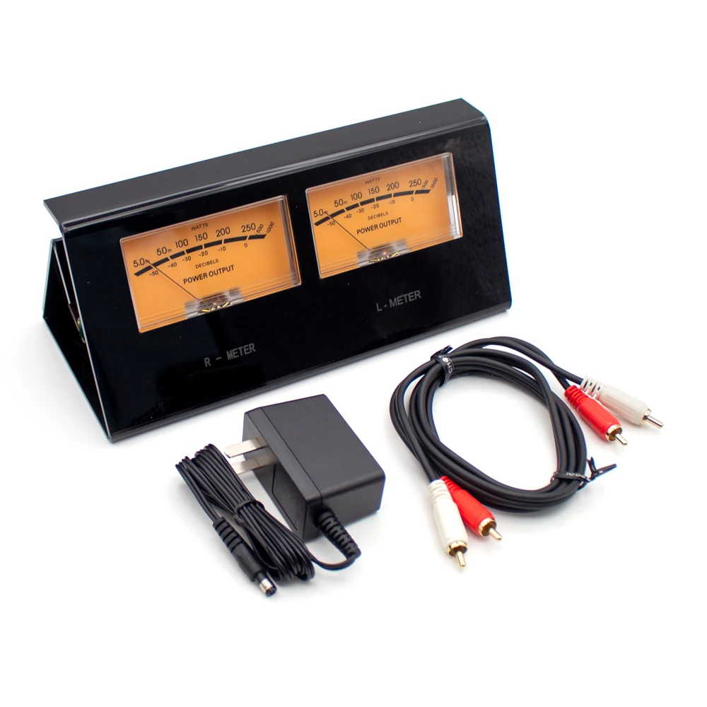 High-Precision VU Meter Audio Level DB Meter Finished VU Meter DB Panel Display 2-Way Amplifier Speaker Audio Music Orange Light
