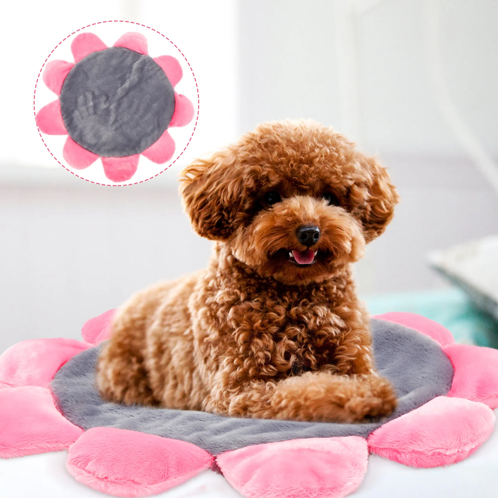

Soft Bed Flower Design Warm For Cats Puppy Sleeping Cushion Crate Pad Nest Winter Comfortable Pet Supplies Dog Supplies Cat Sofa