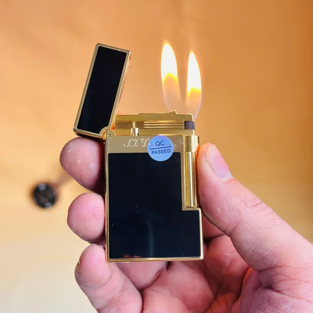 Dupont lighter De luxe merkaansteker is geklassieerd afgewerkt met lak en produceert een helder, scherp ontstekingsgeluid. perfect cadeau voor mannen. Dupont  Logo - afbeelding 2