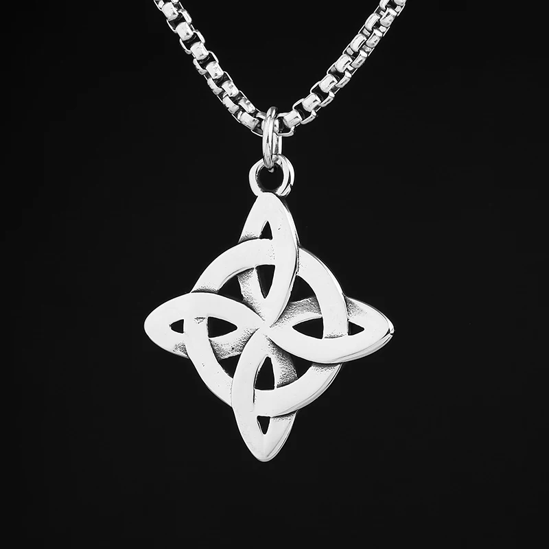 2024 New 316L Stainless Steel Viking Celtic Knot Pendant Necklace For Man Women Couple Gift Man Choker