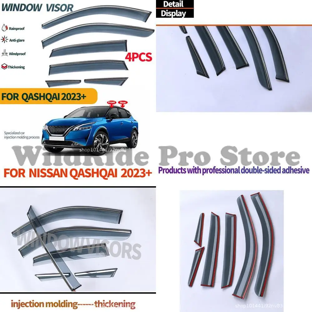 

1 set For NISSAN QASHQAI 2023+ Rain Window Visor 6pcs