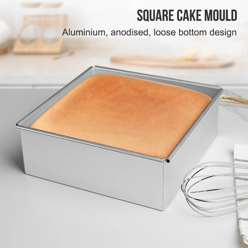 WALFOS Square Toast Cake Mold Aluminum Alloy High Temperature Resistant Easy To Demould and Tools Kitchen Baking Tools