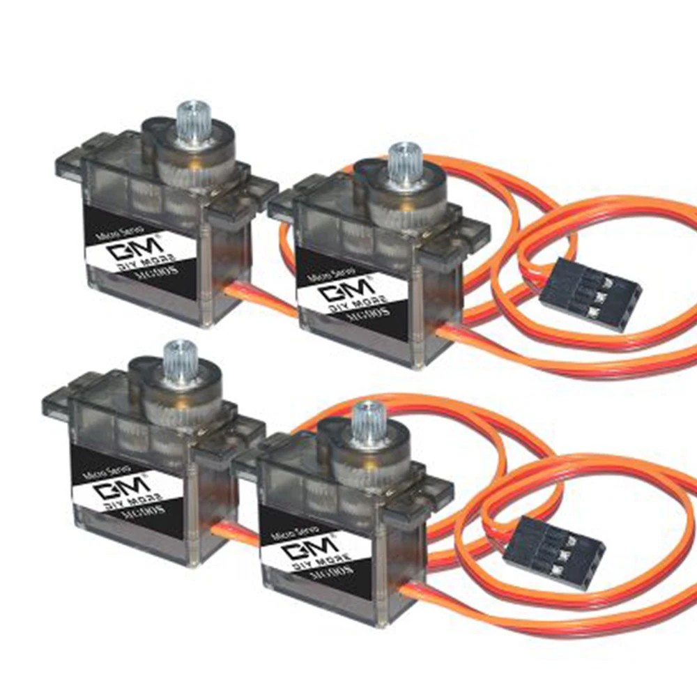 MG90S Servo Diymore 1/4/10/20 Stuks Alle Metal Gear 9g Verbeterde Versie Voor helikopter Vliegtuig Boot Auto MG90 9G Trex 450 RC Robot