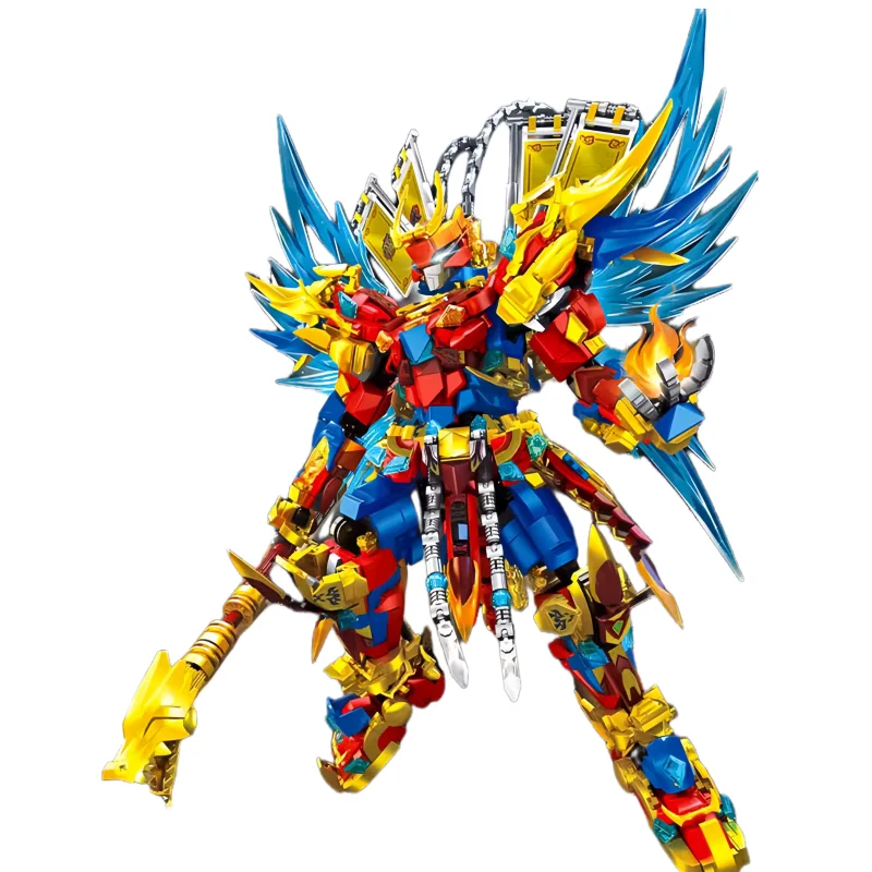 Sun Wukong Monkey King Monkey King Building Blocks Assembled Educational Toy Mecha Movable Robot Boy Holiday Gift Action Figure