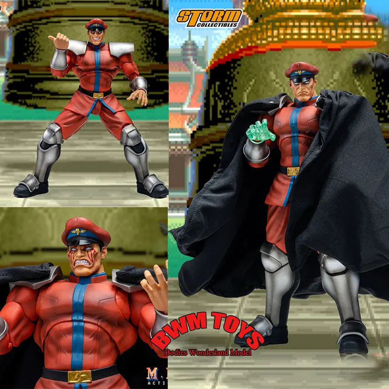 In Stock STORM TOYS 1/12 Scale Male Soldier Boxing Champion M·Bison Japanese Fighting Games 6Inch Action Figure Doll Collection
