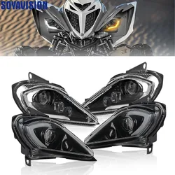 ATV LED Headlight Hi/Low Beam with DRL Turn Signal Light for Yamaha YFZ450 YFZ450R YFZ450X Wolverine 450 350 Raptor 250 350 700