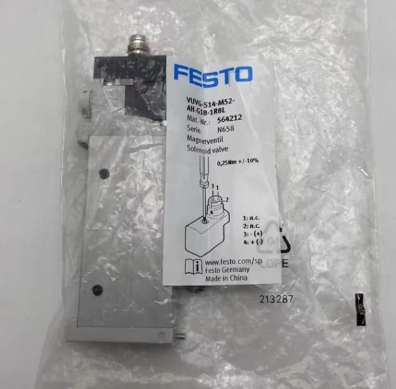 New Original FESTO solenoid valve VUVG-S14-M52-AH-G18-1R8 564212