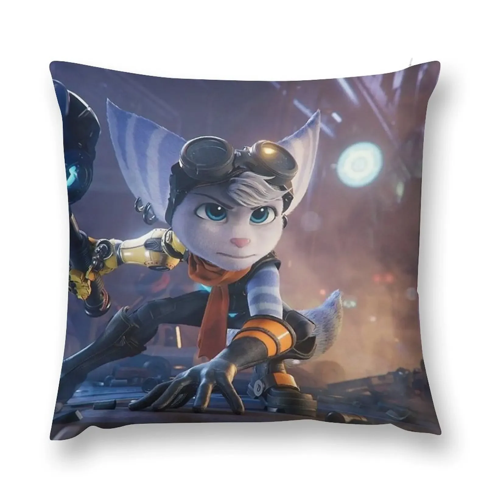 Ratchet And Clank Lombax Throw Pillow Pillowcases Bed Cushions pillow pillowcase pillow cover luxury