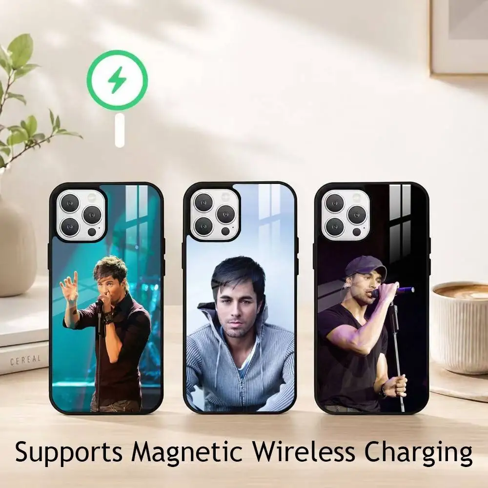 Enrique Iglesias Bailamos Singer gift Phone Case For iPhone18,17,16,15,14,13,12,11 Plus,Pro Allows magnetic wireless charging