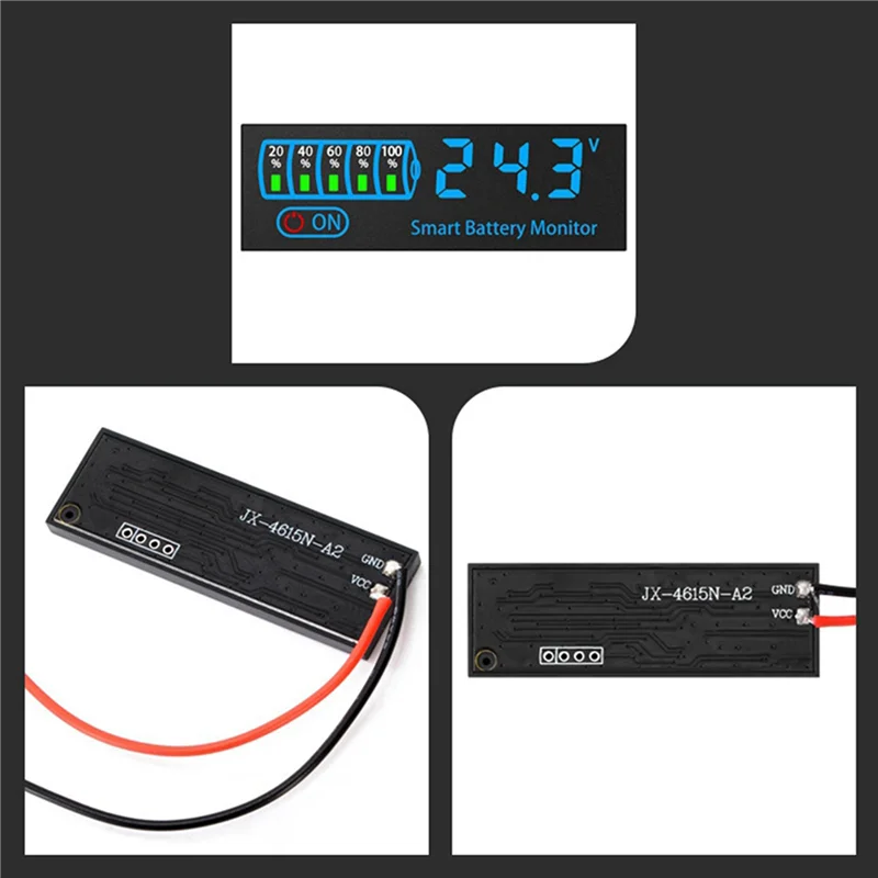 A02F-2X 18650 ليثيوم ليبو اختبار الليثيوم 7-55 فولت حمض مؤشر مستوى البطارية تستر Leddisplay وحدة متر ، D