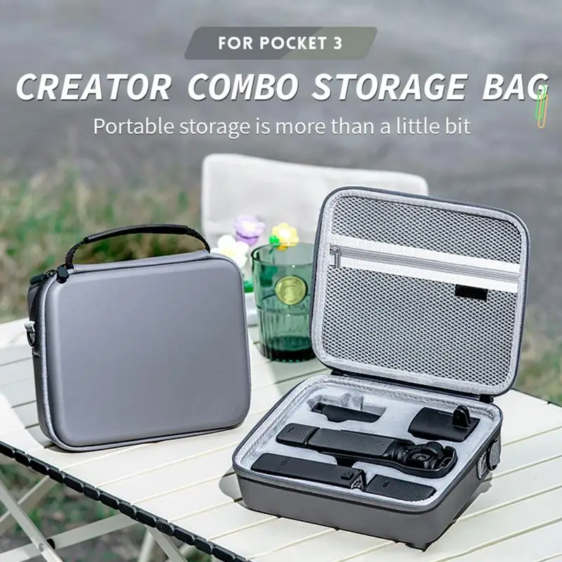 Camera Storage Case Carry Bag Precise Molding Storage Case PU Leather Hard Carrying Case Camera Accessories