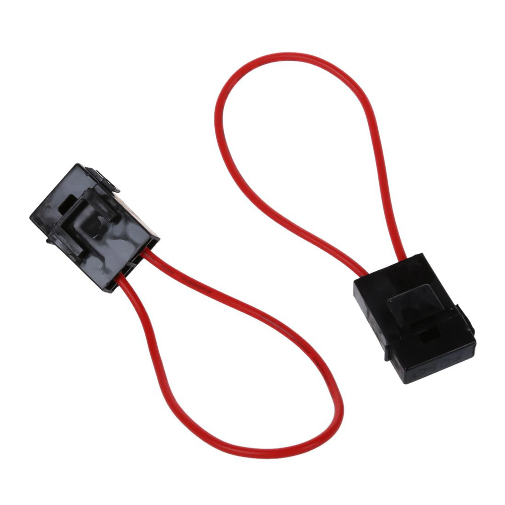 30A Wire In-Line Fuse Holder Block Black Red For Car Boat Truck 60Pcs