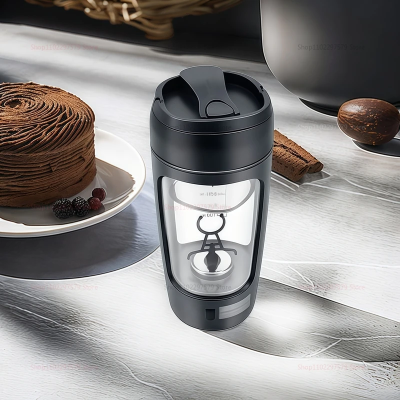 كوب شاكر أوتوماتيكي متعدد الوظائف قابل لإعادة الشحن سعة 500 مل للرياضة واللياقة البدنية ومسحوق بروتين خلط وتغذية رياضية