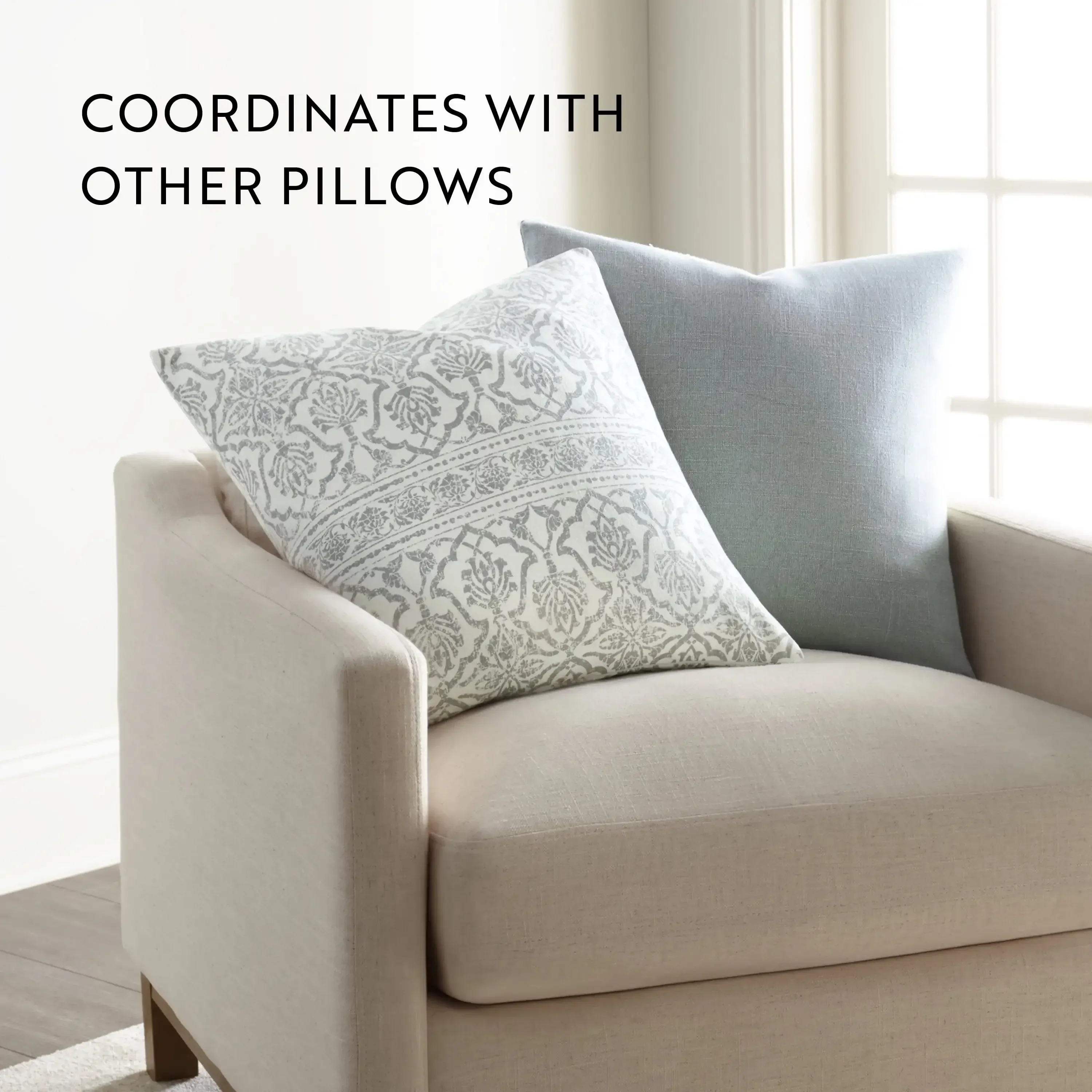 

Vintage Floral Cotton Cushion Cover, Floral Pattern Decor for Living Room, Bedroom & Sofa Pillow Renewal