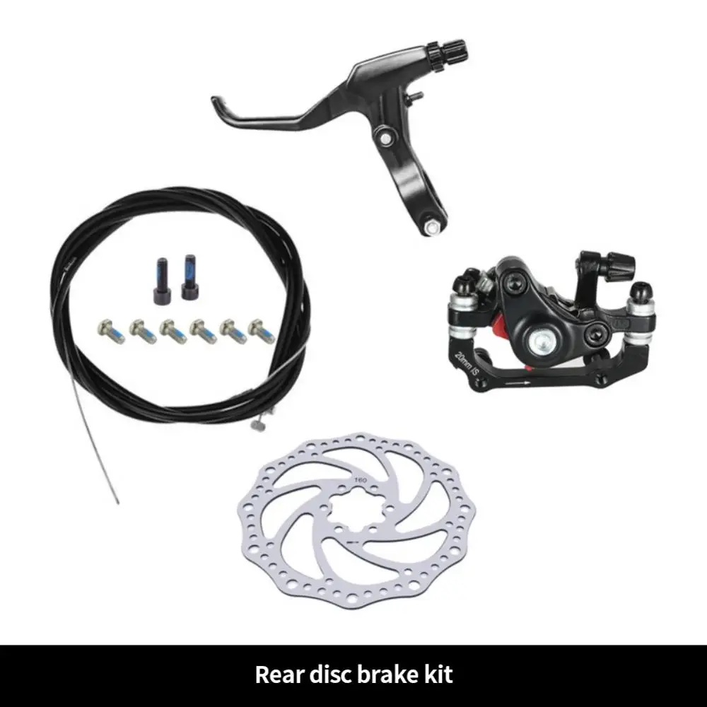 

Brake Set Aluminum Alloy Mountain Bike Disc Folding A/B Column Universal Brake Fast Wire-controlled Mechanical