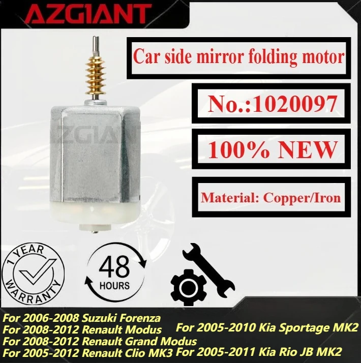 

For 2008-2011 Renault Koleos/Modus/Grand Modus/Clio MK3 2005-2012 Car side mirror left/right folding motor New replacement parts