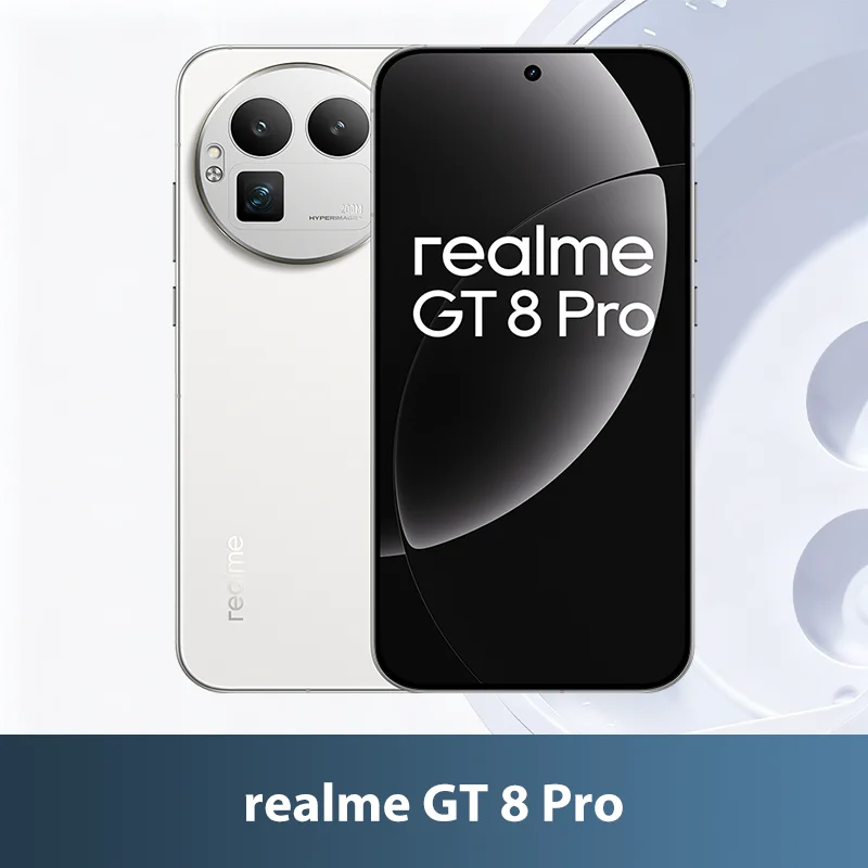NIEUW - realme GT 8 Pro 5G Smartphone, 12GB+256GB / 16GB+512GB Globale Versie, Snapdragon 8 Elite Gen 5 CPU, 200MP Ultra Clarity Telelenscamera, 7000mAh Batterij, 120W Ultra Charge