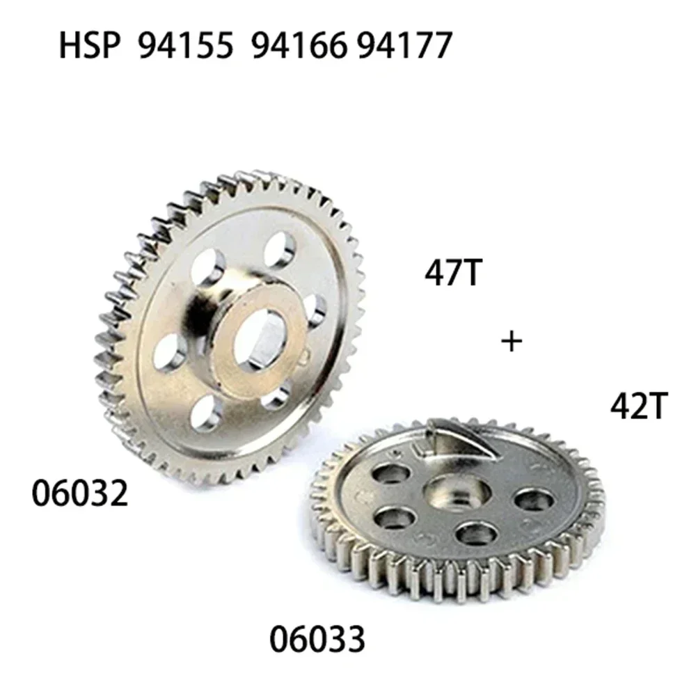 HSP 94155 166 177 1 10 large gear 06032 metal teeth 47T large teeth small teeth 42T