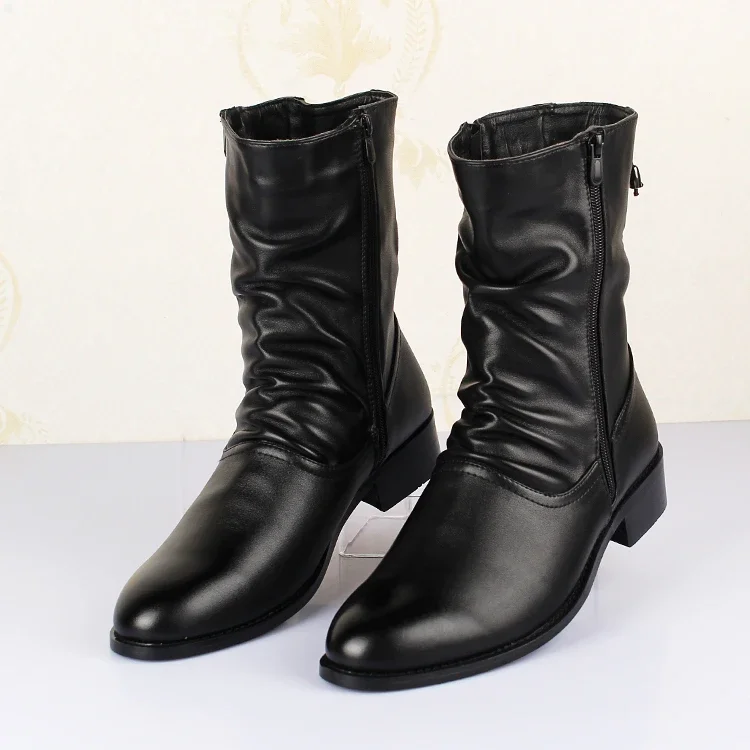 Men Leather Shoes Sneakers Mens Boots Fashion Casual Ankle Boots Man Male Platform Shoes for Men Designer Luxury Shoes