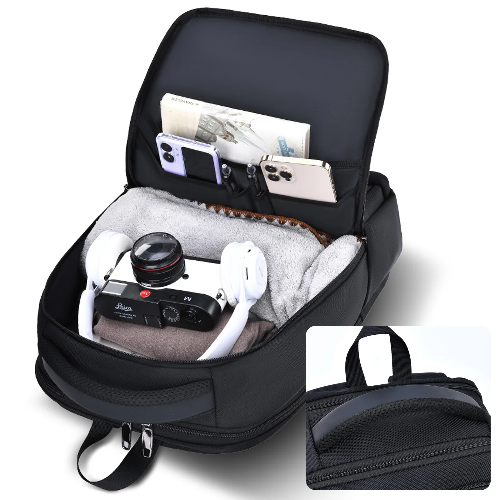 Multi-functional Laptop Backpack,Business Travel Bag for Men Women,Commuter Daypack for Middle School,College Student Bookbag