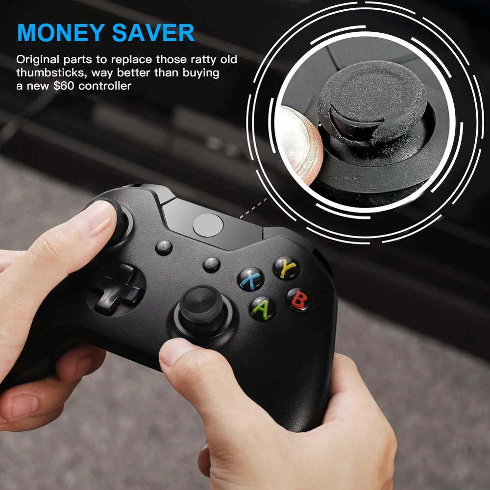 10 Pcs Replacement Analog For PS5 PS4 PS3 PS2 Controller Thumb Sticks For XBOX ONE /360 Joystick Caps Repair Parts