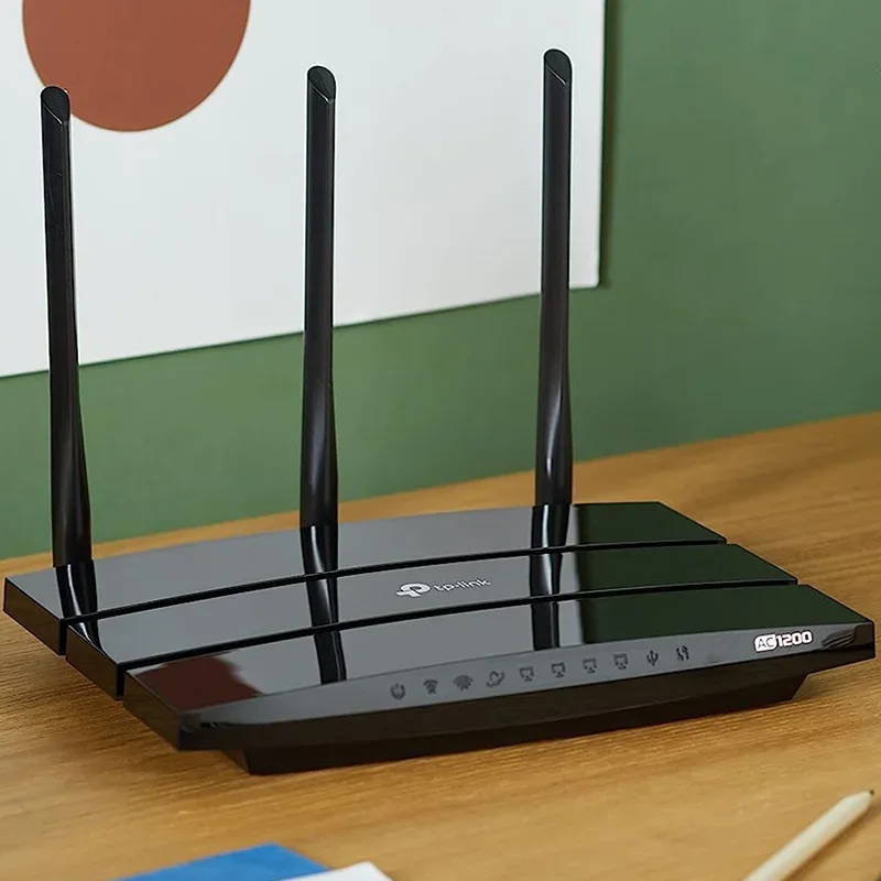 New TP-LINK Archer C1200 Wireless Dual-Band Gigabit Router Supported Frequency2.4G/5G Wireless Network with 3 High Gain Antennas