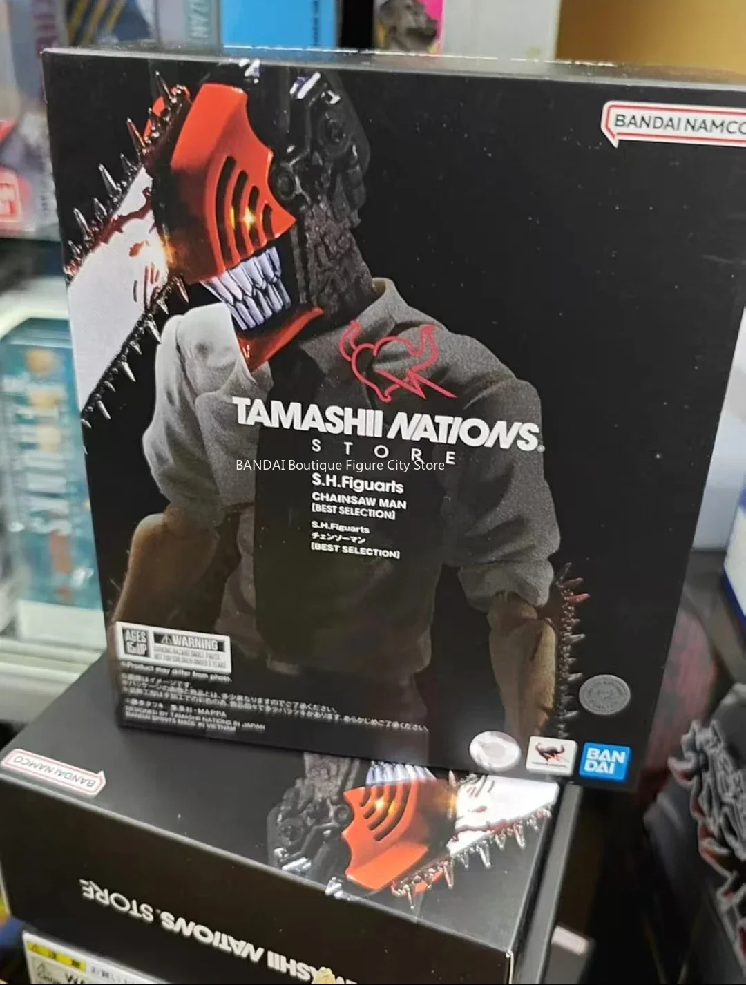 В наличии Новый Bandai SHF Chainsaw Man Series Chainsaw Man [BEST SELECTION] Фигурка Модель Подарок Коллекционная игрушка