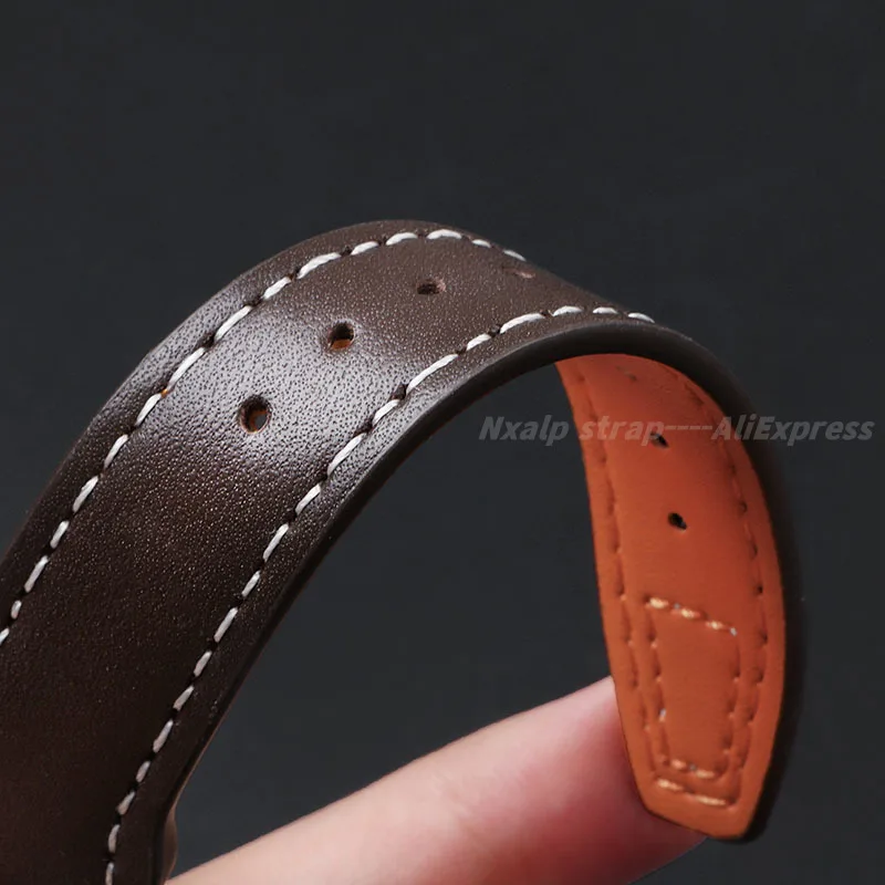 For IWC PILOT Mark Cowhide Strap 20mm 21mm 22mm Genuine Leather Watch Band for Little Prince Brown Black Watchband Accessories