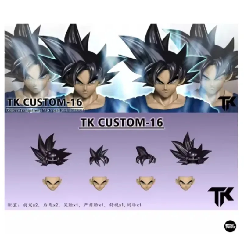 In Stock! TK Custom Dragon Ball Goku Vegeta Ultra Instinct SHF Head Sculpt Accessory Pack TK10-TK16 Action Figures Models Toys view 2