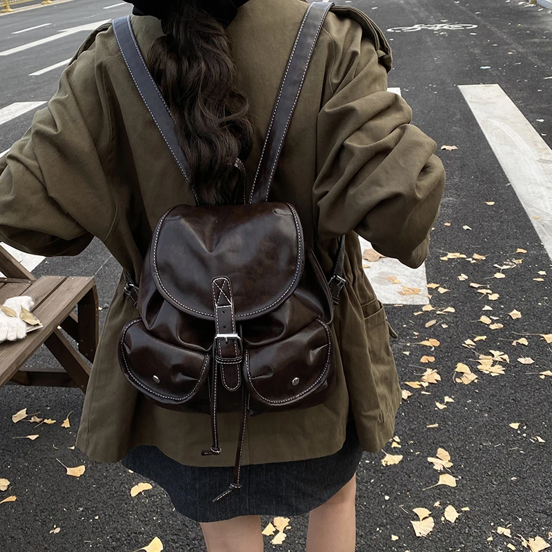 حقيبة يد نسائية جلدية فاخرة كلاسيكية مصممة على الكتف حقيبة يد أنيقة للراحة اليومية الحديثة #4