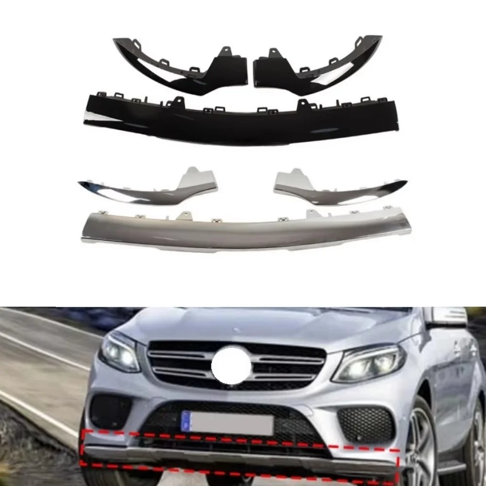 

Front bumper chrome trim strip A2928850300 A2928850400 A2928852400 A2928852300 For Benz GLE-Class W292 2016-2019 GLE350 GLE400