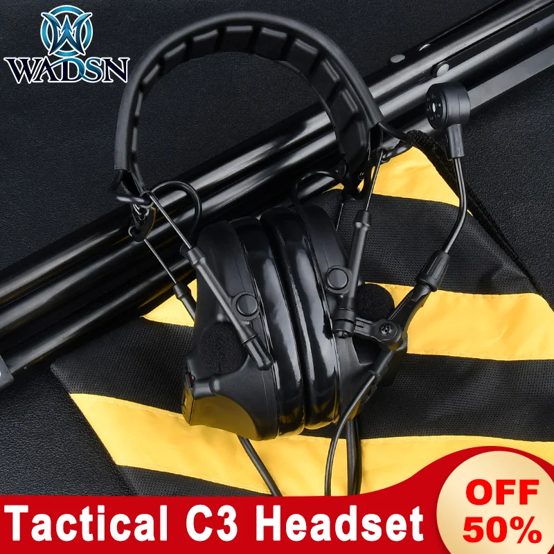 

WADSN COMTAC III Headset Adaptive Noise Canceling Microphone Communication Headphone Outdoor Hunting Shooting Hearing Protection