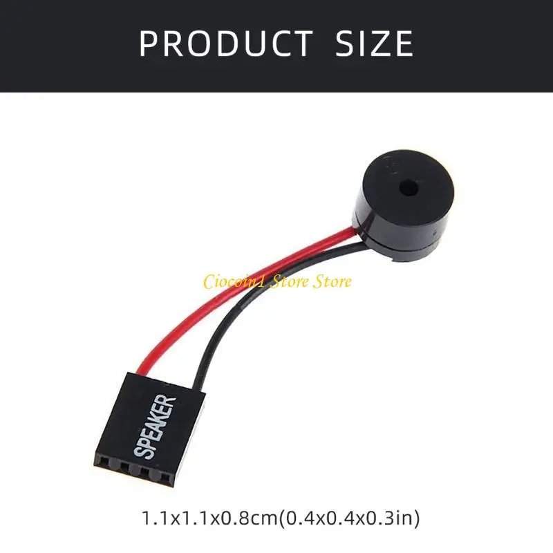2 Stück Motherboard-Lautsprecher, Mini-Stecker, Summer, PC, interner Lautsprecher für Systemwarnungen, Startgeläusche mit einfachem Piepton-Design