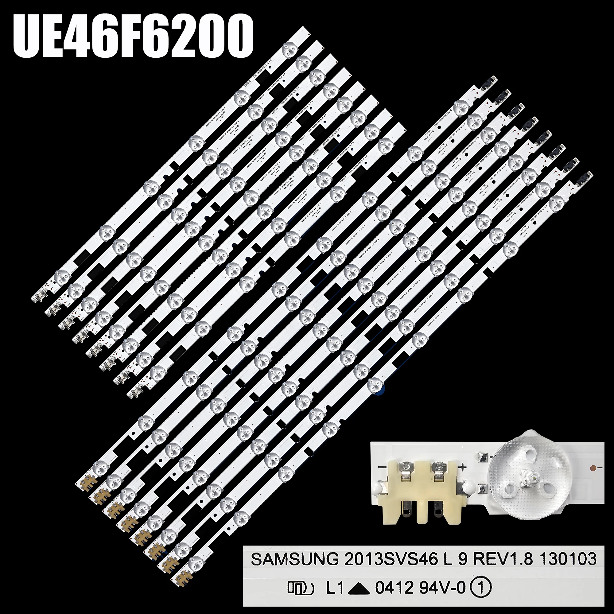 LED شريط إضاءة خلفي ل UE46F5700AWXXC UE46F5080AR UA46F6100AG UA46F5500AG UA46F5500AJ UN46F5200AG UA46F6100AJ UN46F6400AG