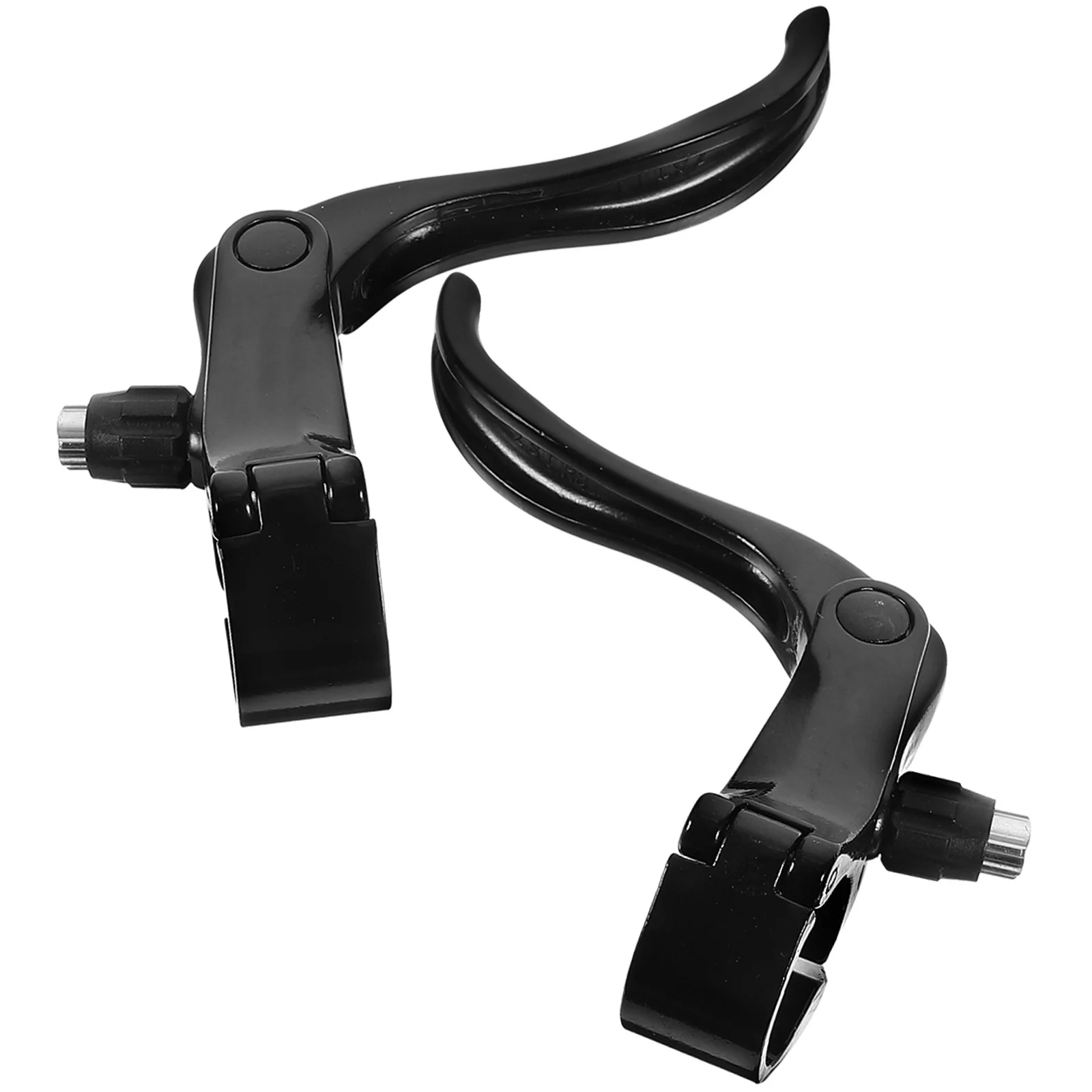 

1Pair Bike Brake Lever Sturdy Aluminum Alloy Construction Easy Install Non-Deform Fixed Gear Brake Handle Fit 22.2mm 24Mm Black