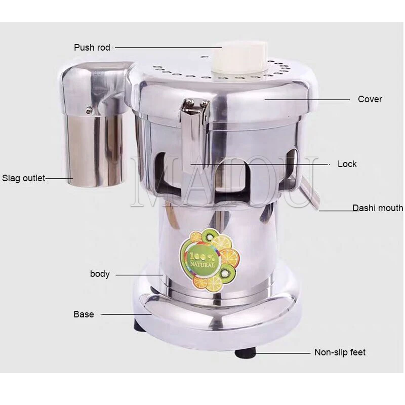 Commercial Industrial Cold Press Juicer Machine Carrot Fruit Juice Extractor