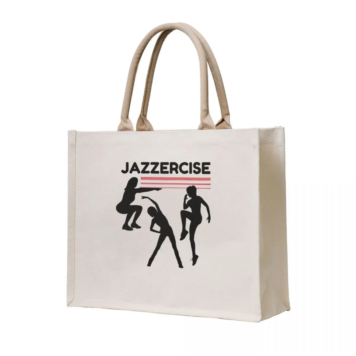 

Retro 'Jazzercise' Getting Fit Print Tote Bag cute pouch bag tote bag women tote bags men