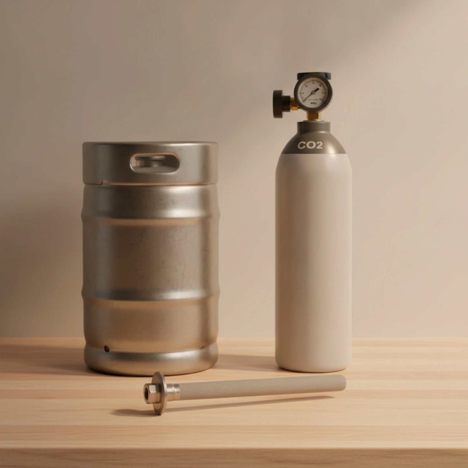 Carbonation Stone with Tri-Clamp 2 Micron Tri-Clamp Carbonation Stone Brewing Fitting Porous Hardware Submersible for Brewers