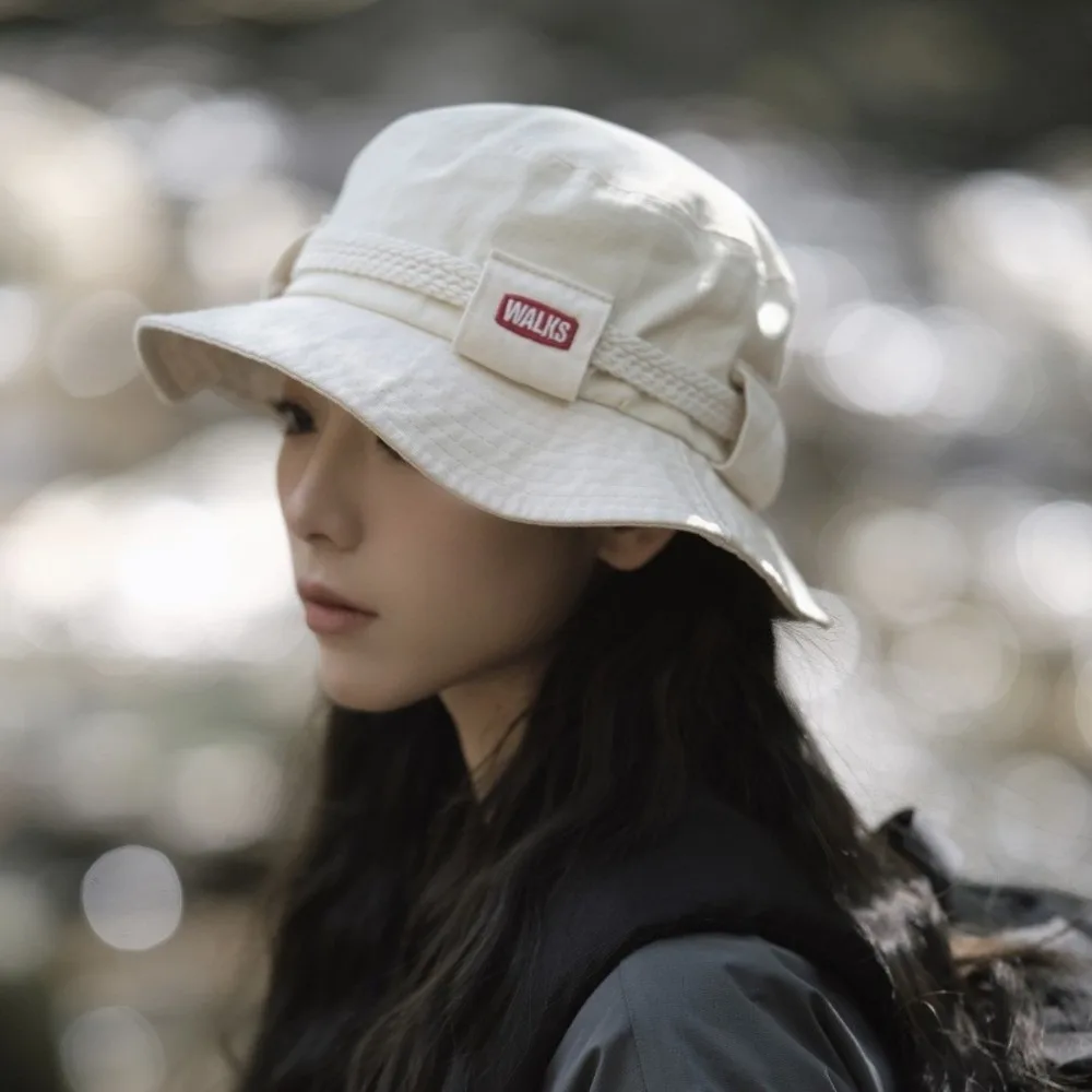 Unsex ريترو الشمس حماية قبعة بحافة تنفس طوي الأمريكية خمر قبعة عادية خمر الرباط صياد قبعات الصيد #3