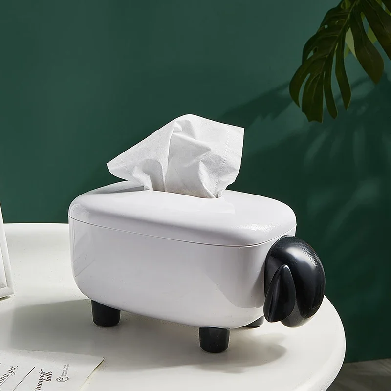 Economical and Practical Sheep Model Tissue Box Home Decoration Accessories Dining Room Bedroom Living Room Kitchen Decoracion