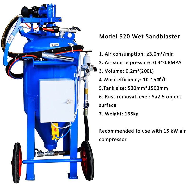

YS Wet Sandblaster Machine For Sale High-Efficiency Sand Blasting Equipment