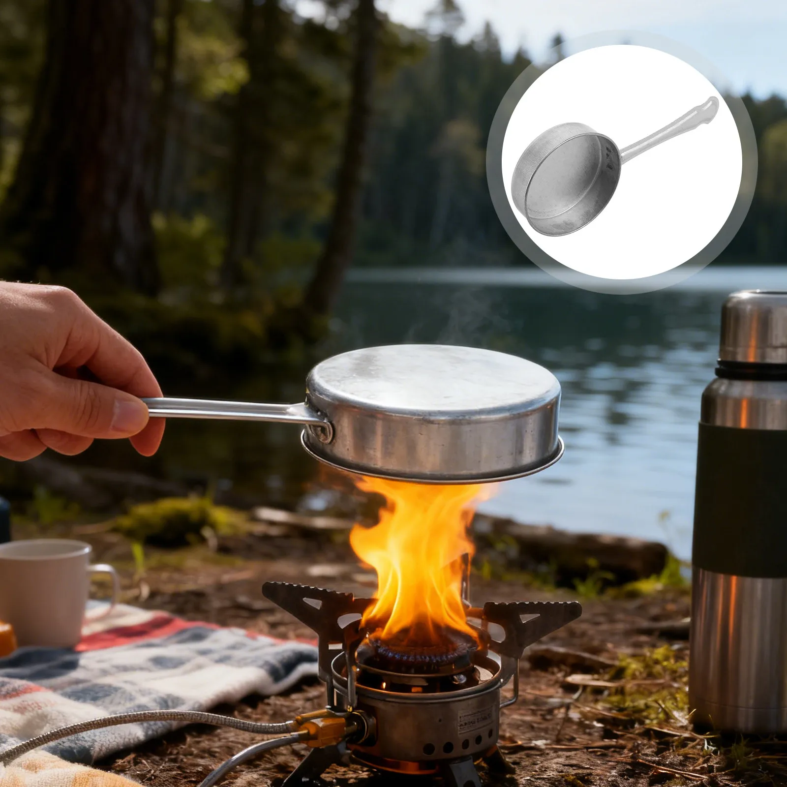 Stainless Steel Flame Snuffer Lid Camping Stove Extinguisher Portable Extinguishing Tool Oil Lamp Fire Regulator Cover